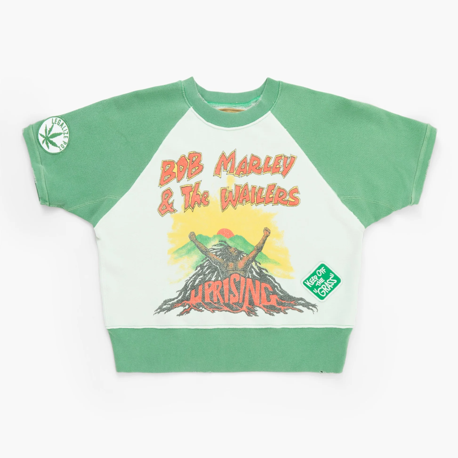 Bob Marley Short Sleeve Raglan Sweatshirt