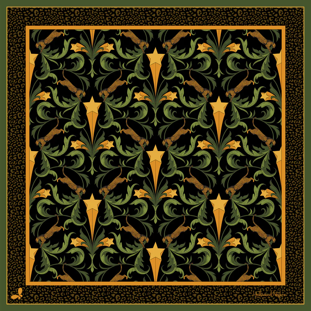 Hollywood Nights Silk Bandana - Image 3