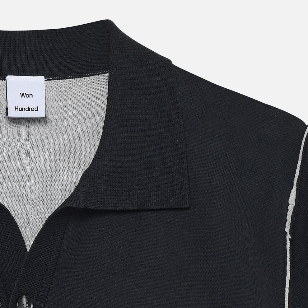 Jonas Two Layer Knit Polo - Image 3