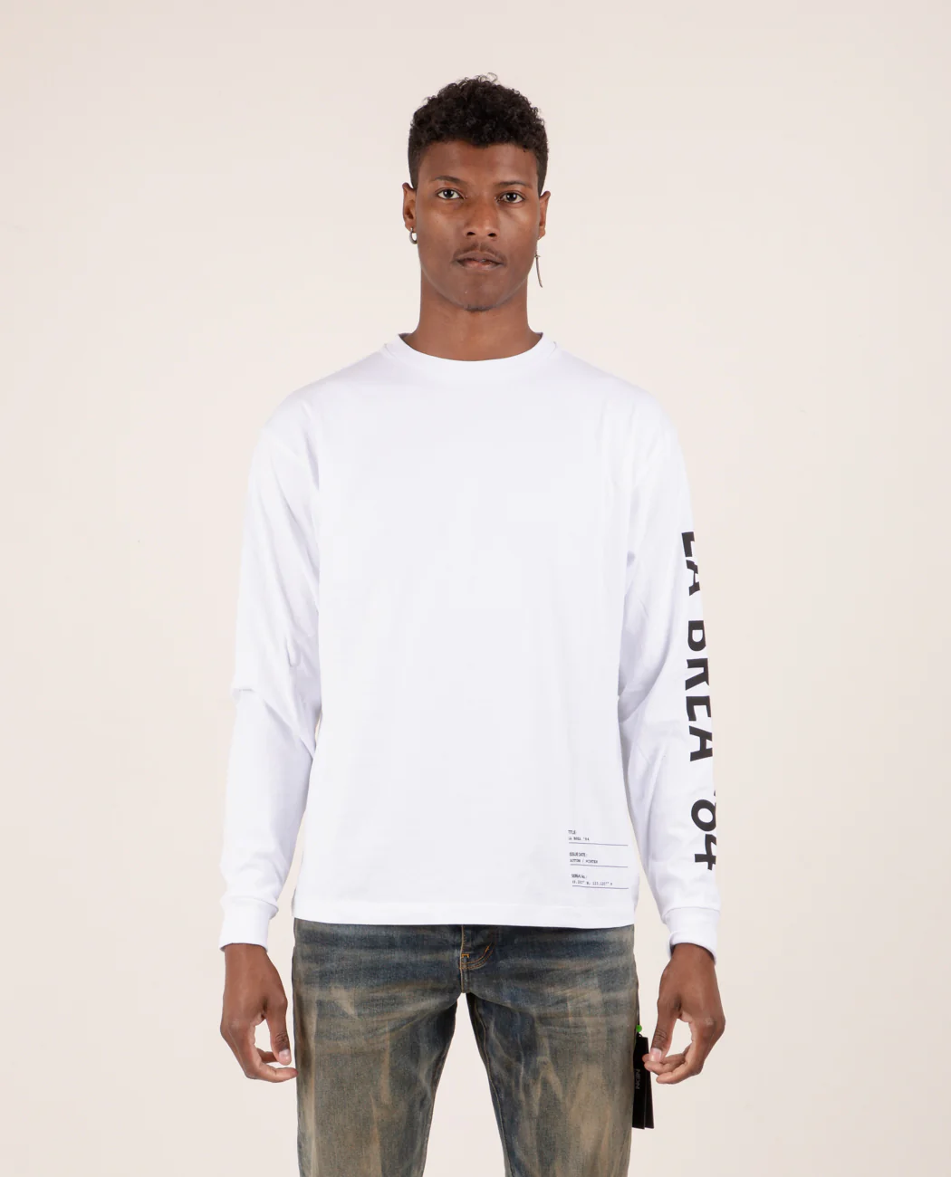 La Brea Ave L/S Tee White - Image 3