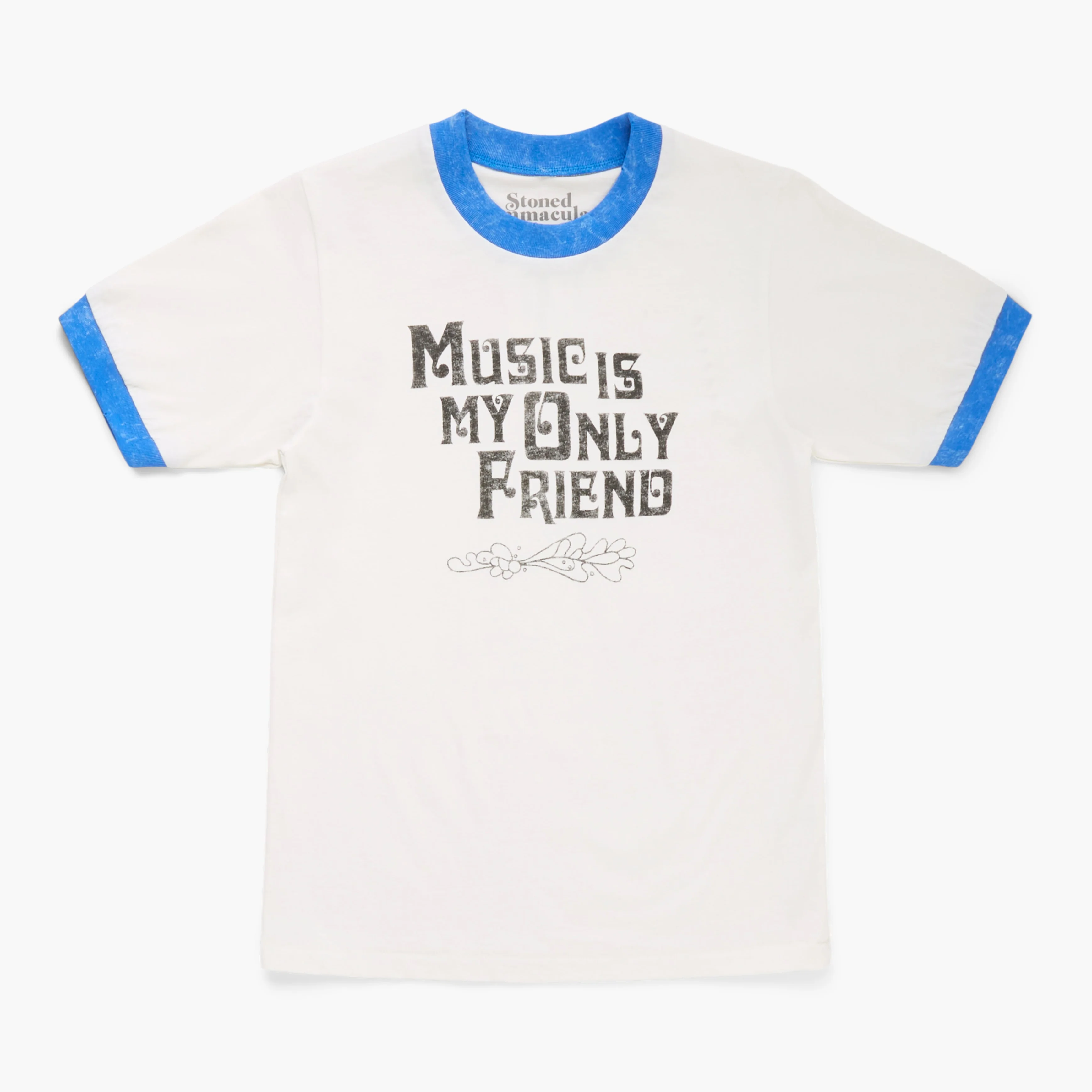 Music Is My Only Friend Ringer Tee