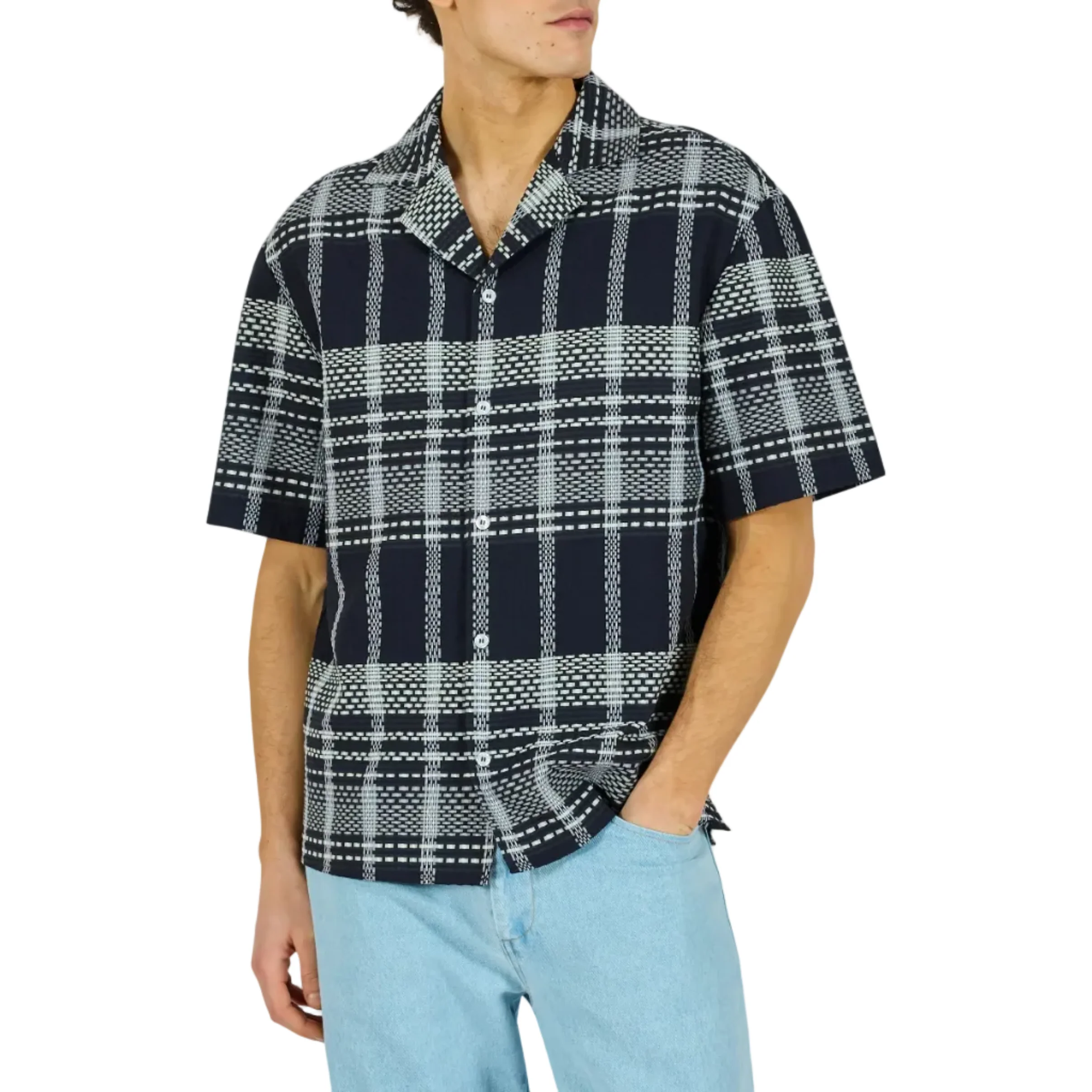 Plaid Dash Bowling Shirt - Image 3