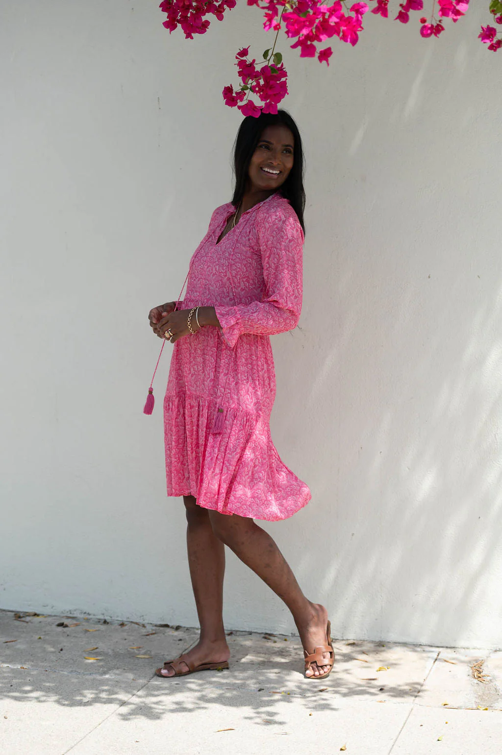 SIENNA MIDI IN THE SUMMER FOREST PRINT - Image 2