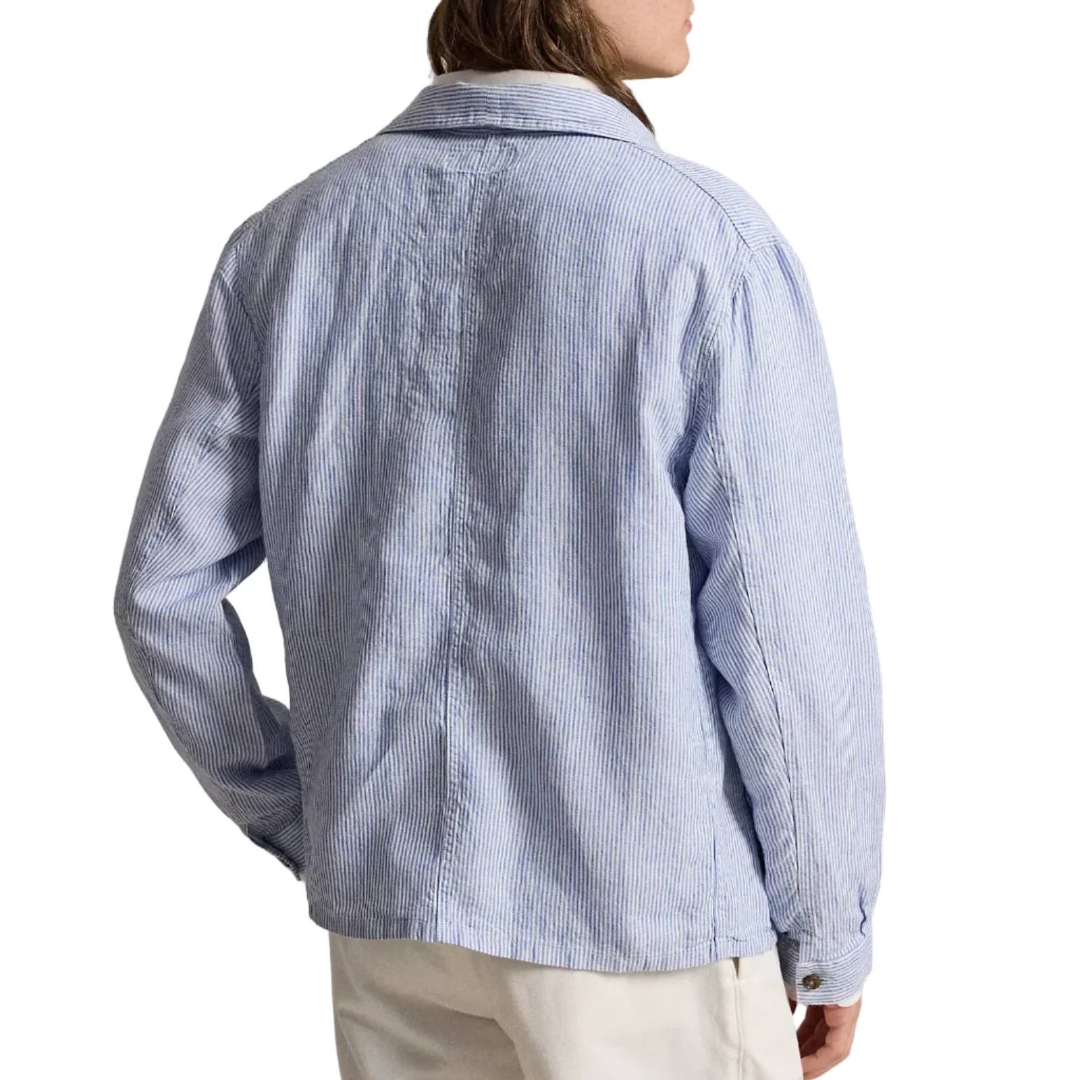 Linen Utility Overshirt - Image 3